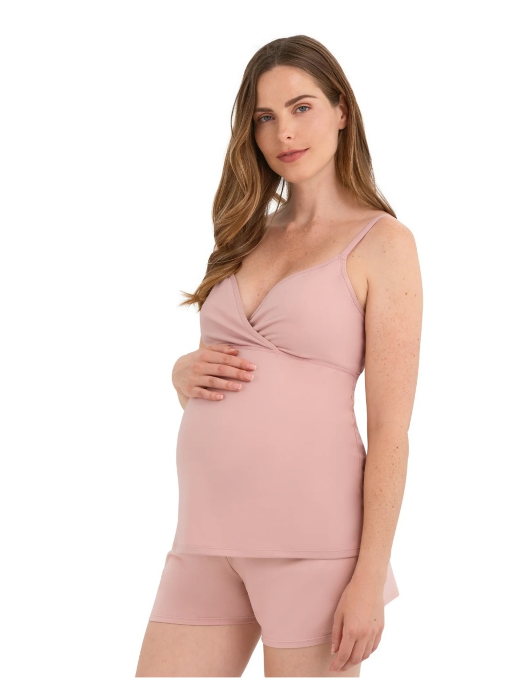 Maternity Soft-Cup Cami - Blush Pink, NEW